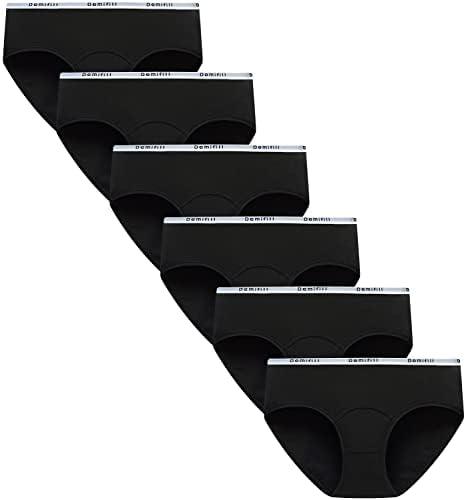 Demifill Teen Girls Period Panties Juniors First Period Starter Underwear Soft Briefs Pack of 6 Multipack XL