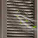 14"x20" Aluminum Gable Vent with Screen Shed and Attic Vent for Walls, Doors, and Containers Exterior Louvered Vent with 12"x18" Opening Sleek and Sturdy Brown