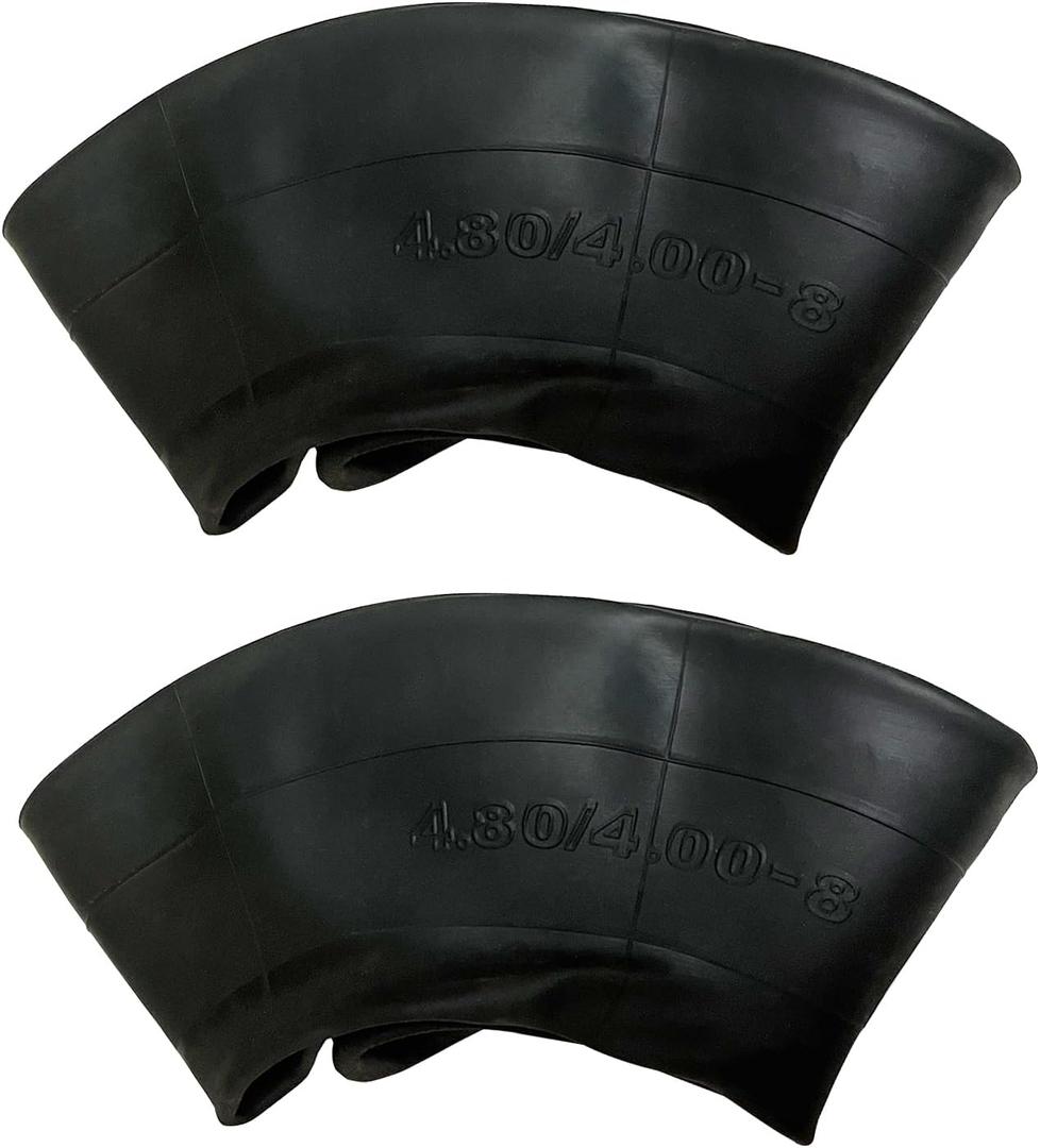 (2 PCS) 4.80/4.00-8" Inner Tube - Fits for Hand Truck Wheelbarrows Lawnmower Trailers Replacement Part