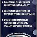 Rain-X 830220 WeatherArmor Beam Wiper Blades, 20 Inch Windshield Wipers (Pack of 1), Automotive Replacement Windshield Wiper Blades With Industrial Grade Synthetic Rubber Squeegee