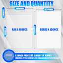 100 Pack Current Comic Book Bags and Boards, 6.87" x 10.5" Acid-Free Comic Book Sleeves, Clear Protector Sleeves for Comics (100 Comic Book Bags+100 Comic Book Boards)