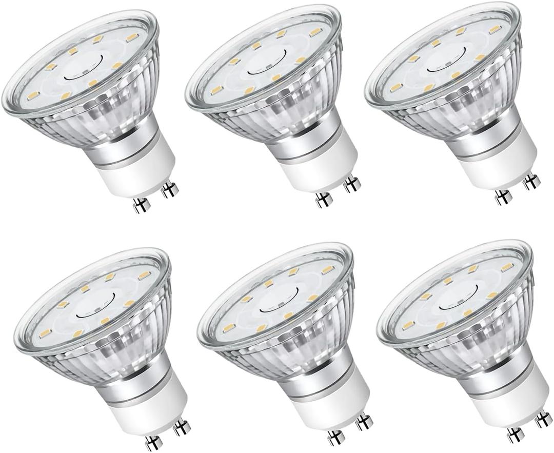 NUOVA GERMANY GU10 LED Light Bulbs Non-Dimmable, 2700K Soft White GU10 Bulb, 5W LED Bulbs with 100Flood Beam Lighting for Kitchen, Range Hood, Living Room, Bedroom, 6 Pack NUOVA GERMANY GU10 LED Light Bulbs Non-Dimmable, 2700K Soft White GU10 Bulb, 5W LED Bulbs with 100Flood Beam Lighting for Kitchen, Range Hood, Living Room, Bedroom, 6 Pack