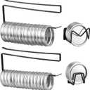 Dreyoo 4 Pack Mason Jar Lid Organizer, Canning Jar Lids Holder (2) & Canning Rings Holder (2), Suitable for Regular and Wide Mouth Space Saving Tumbler Organizer for Easy Cleaning and Drainage(Black)