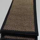 Stair Treads Non Slip, Rubber Backing Stair Treads for Wooden Steps, 15 PCS Thicken Linen Carpet Stair Runners Indoor for Kids Elders and Pets, No Residue Stair Carpet Treads, 8"x30", Black