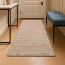 Hausattire Jute Woven Runner Rug 2'x6' - Natural, Hand Braided Boho Reversible Area Rugs for Kitchen, Living Room | Farmhouse Indoor Outdoor Long Mat for Bedroom, Natural Fiber Patio Mats - 24x72 Inch
