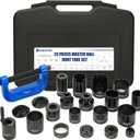 Master Ball Joint Press Kit, Heavy Duty 23Pcs Ball Joint Removal Tool, U Joints and Brake Pins, Compatible with 2WD and 4WD Vehicles