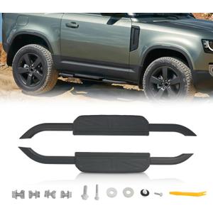 KARPAL Pair Side Step Running Boards Nerf Bar Compatible with 2020 2021 2022 2023 Land Rover Defender 90 2-Door