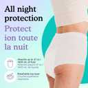 Because Overnight Absorbency Pull Ups - Adult Disposable Incontinence Underwear, Extra Absorbent Nighttime Briefs for Men and Women, White, XLarge, 20 Count