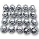 20PCS M12*1.5 Lug Nut - 3/4" 19mm Hex 32mm Length - Chrome Factory Style Wheel Nut for 2011-2020 Ford Focus Escape Fusion Fiesta Ranger EcoSport Transit Connect Lincoln MKC MKZ (OEM# 611-303)