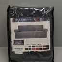 ZNSAYOTX Super Stretch Couch Cover (72"-92") Universal Sofa Covers with Elastic Bottom, Dog Cat Pets Friendly Washable Furniture Protector Fitted Sofa Slipcovers Stay in Place (Dark Grey, Sofa)