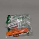 Upgraded Ocean Band Compatible with Apple Watch Ultra 3/2/1 49mm, S11/S10 46mm, 9/8/7 45mm, SE3/SE2/SE/6/5/4 44mm, 3/2/1 42mm, Metal Connector Breathable Sport Watch Strap for Men Women (Regular, Silver/Orange)