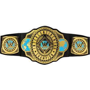 Mattel WWE Championship Title, Intercontinental Champion, Kid-Sized Belt Accessory for Role-Play & Costumes, 3+ feet Long with One-Time Adjustment