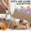 Pet Grooming Vacuum for Dogs & Cats, 12kPa Strong Suction, 50dB Quiet, 2L Dust Cup, 5-in-1 Grooming Kit with Ceramic Clippers, 6 Guide Combs, Vacuum for Shedding & Long-Haired Breeds