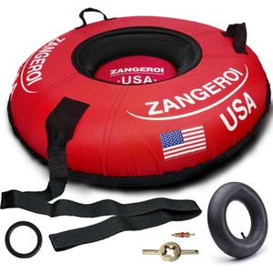 Snow Tube for Sledding Snow Tubes Heavy Duty Snow Tube for Kids Adult Snow Sled Sledding Tube Inflatable Snow Tubes for Kids Towable Rubber Snows Tube with Cover