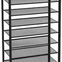 HOOBRO 12-Tier Shoe Rack for Entryway, 29.5" L Shoe Storage Organizer, Large Capacity Shoe Shelf for Closet, Front Door Entrance, Hallway, Holds 36-48 Pairs of Shoes, Greige and Black BG127XJ01