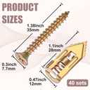 2 x 80 Pcs Self Drilling Drywall Anchors with Screws Kit, Zinc Plated Steel Self Drilling Wall Anchors Heavy Duty, No Drill or Holes for TV, Shelf Straps, Bike, Cabinets, Gypsum Boards
