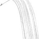 KI Store White Dripping Sequin Christmas Tree Picks Spray 6pcs Cascading Christmas Picks for Xmas Tree Garland Decorations