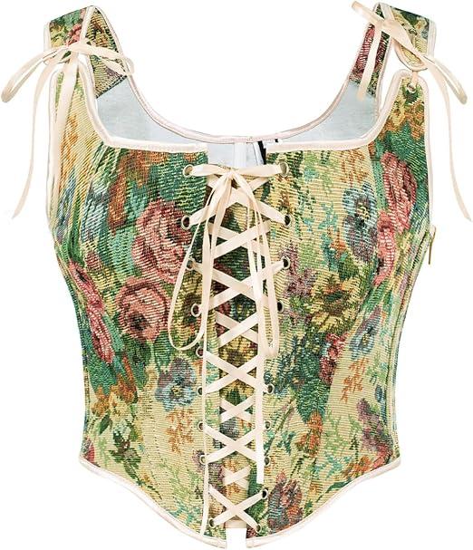 Scarlet Darkness Women Renaissance Corset Pirate Bustier Top Bodice Bodyshaper Size 10