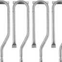 Gas Grill Burner Replacement for Jenn-air Grill Parts 720-0337, 730-0337, 720-0339, 730-0511, 730-0512, 740-0141, Members Mark 720-0586, 15 13/16 inch Stainless Steel Curved Burner, Set of 4, KB867