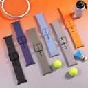 Bands Compatible with Samsung Galaxy Watch 8 Band 40mm 44mm/Galaxy Watch 8 Classic Band 46mm, Soft Silicone Waterproof Sport Strap Replacement Wristband for Women Men