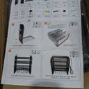 Heavy Duty Power Tool Organizer Wall Mount with Charging Station, 4 Layer Garage Storage Adjustable Shelves Height, Holds 4 Drills, 2 Hooks, Screw & Screwdriver box, Gifts for Fathers Day, Anniversary 