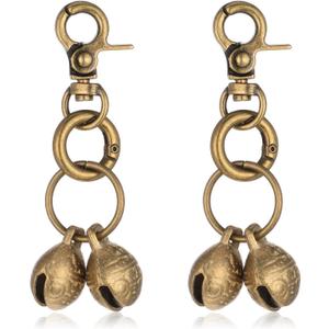 Copper Bell for Dog Collar with Snap Clips, Dog Bells for Pet Tracking Cat Bells Clear Sound Pendant Accessories, Know Where Your Pet Christmas Sounds for Dogs & Cats