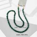 Phone Crossbody Chain CellPhone Lanyard, Acrylic Shouder Strap Universal Lanyard Chain with Tether Patches Compatible with Most Phones Bag Purse (multi-color