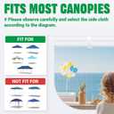 Acepic Instant Canopy SunWall for 10x10 Pop Up Canopy Frame with Mesh Window and Zipper, 99% Rainproof and UV Protection for Outdoor, Viewing the Scenery, and Ventilation (3 PCS Sidewalls Only, White)