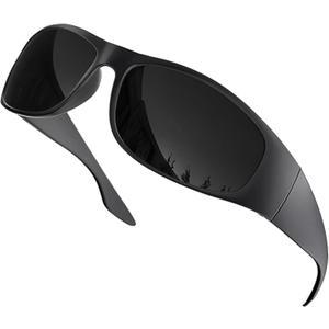 grinderPUNCH Polarized Super Dark Sunglasses Category 4 Extra Dark Blackout Lenses for Sensitive Eyes Light Sensitivity