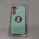 Gritup for Samsung Galaxy S23 Plus Case: with 2Pcs Screen Protector, 360 Rotation Ring Holder Magnetic Kickstand, Plating Gold Edge Soft TPU Shockproof Protective Cover for S23 Plus, Light Green