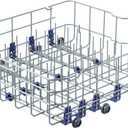Upgraded 3751DD1001J Dishwasher Lower Rack Replacement for LG Dishwasher Rack LDF5545ST LDF7774ST Dishrack LG Dishwasher Bottom Rack Parts Direct Drive Dish Washer Lower Drawer Wheels