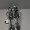 Plug in Track Lighting LED, Track Lighting Fixtures Ceiling, Black 4-Light Kitchen Light Kit, Plug in Wall Light with 14.8ft Power Cord, Rotatable Ceiling Spotlight for Bedroom(GU10 Socket, NO Bulb)