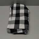 Black White Buffalo Gingham Checkered Curtain Panels 63 inches Long Living Room Drapes Plaid Checker Kitchen Bedroom Window Treatment Set 2 Panels Rod Pocket