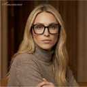AMOMOMA Retro Square Reading Glasses for Women Blue Light Blocking Stylish Readers Spring Hinge AM6195 (C1.black+c2.tortoise)