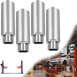 6" Tall Stack Extension Adapters for 2-Post Lift, 4Pcs Heavy Duty Truck Lift Adapters with 49mm Pin Diameter, 12,000 lbs Capacity #45 Steel Lifting Extensions for SUVs and Trucks with Running Boards