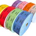 Yuanhe Raffle Tickets Double Roll - 16000 Total 50/50 Raffle Tickets for Events, Entry, Class Reward, Fundraiser, Carnivals, Door Prizes