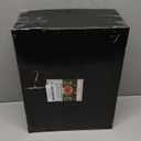 Hioasis 175pcs Plastic Place Setting - Christmas Theme, Red & White Garland, Includes 25 Dinner & Dessert Plates, Gold Utensils, Clear Cups, Napkins. BPA-Free, Reusable, Perfect for Parties