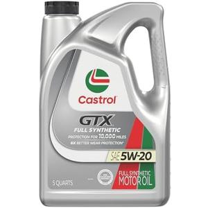 Castrol GTX Full Synthetic 5W-20 Motor Oil, 5 Quarts