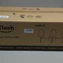 Bathroom Vanity Light Fixtures Brushed Brass Over Mirror with Milk Glass Shade Wall Sconce Lighting Lamp Bath 3-Lights (Exclude E26 Bulb)