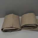 Living Room Curtains 84 Inches Long Faux Linen Room Darkening Curtain for Bedroom Boho Farmhouse Full Blackout Thermal Insulated Drapes for Nursery Room Divider Thick Linen Cotton Textured Brown