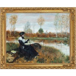 Gold 12x16 Open Back Painting Frame for Stretched Canvas Board, French Baroque Wood Ornate Picture Frame For Home Staircase Hallway Fireplace Decoration (Empty Frame, No Glass Cover&Backboard)