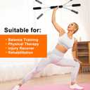Fitness Exercise Bar,Elastic Fitness Bar,High Frequency Vibration Training Fat Buring Workout Bar for Yoga Pilates Sports,Power Twister for Arm,Abdominal Muscles Strength Exercises In Home Gym