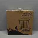 Camping Toilet, Retractable Portable Toilet for Adults Kids, Adjustable Height Portable Potty with Lid, Foldable Travel Potty for Camping, Hiking, Fishing, Car Travel, RV, Road Trip, Beach (13H)