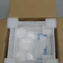 Clisela 3pcs Acrylic Cube Display Stands Box Risers with Hollow Bottoms, Food Risers for Buffet Table, Decorative Display Stand Shelf for Dessert Collectibles Jewelry Figures Show - White 6" 7" 8"