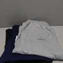 3 Packs Women's Wide Leg Pants Built-in Drawstring Sweatpants Soft Baggy Lounge Yoga Pants with Pockets (X-Large, Black, Light Mixed Gray, Navy Blue)