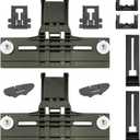 W10350375 W10712395 Dishwasher Top Rack Adjuster Parts for Whirlpool, WDTA50SAHZ0 Dishwasher Parts WDT750SAHZ0 WDT730PAHZ0 WDT970SAHZ0 Upper Rack Parts Replacement for kenmore Dishwasher.