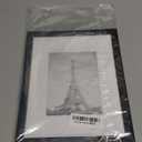 upsimples 8x10 Picture Frame, Display Pictures 5x7 with Mat or 8x10 Without Mat, Wall Hanging Photo Frame, Black, 1 Pack