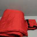 Set 2 Piece, Lightweight Bedding, Color Black-Red, 64"x88"