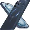 Magnetic for iPhone 17 Pro Case [Full Camera Protection][Military-Grade Protection][Compatible with MagSafe] Shockproof Protective Slim Phone Case for iPhone 17 Pro, Midnight Blue