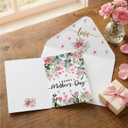 Artoid Mode 24 Pack Rose Flower Happy Mother's Day Cards Gift With Envelope & Stickers Blank Note Greeting Cards, 5 x 7 Inch
